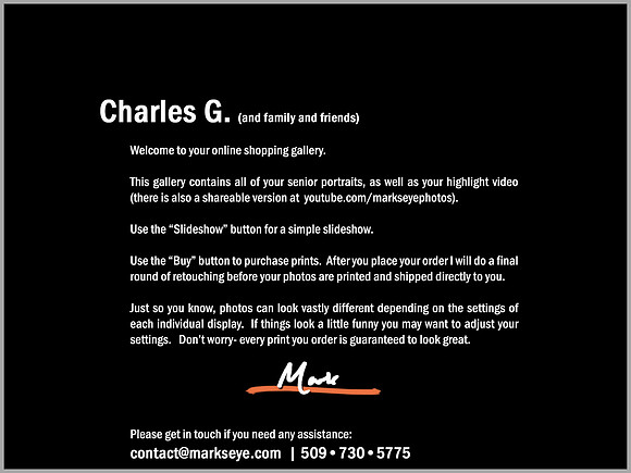 Charles G | Welcome