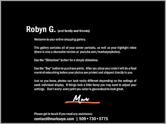 Robyn G | Welcome