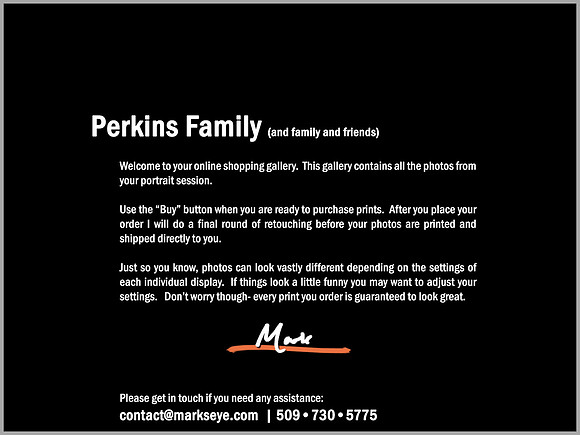 Perkins Family | Welcome