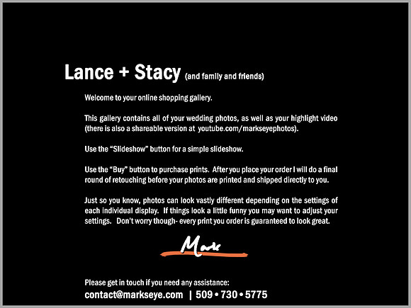 Lance + Stacy | Welcome