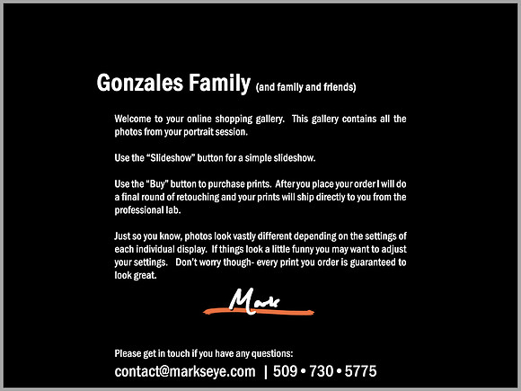 Gonzales Family | Welcome