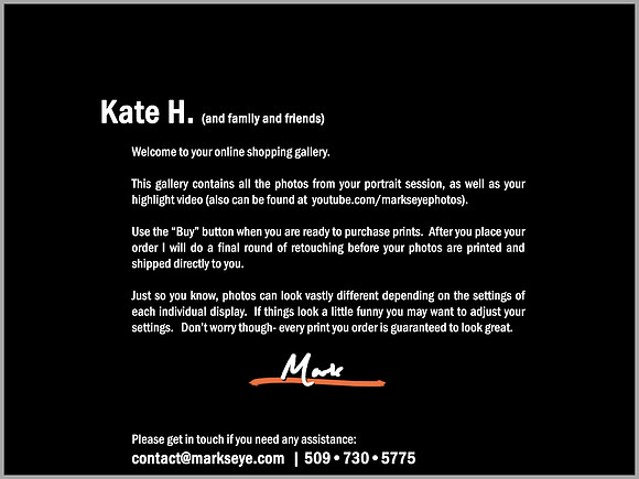 Kate | Welcome