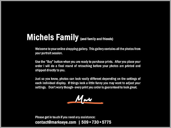 Michels Family | Welcome