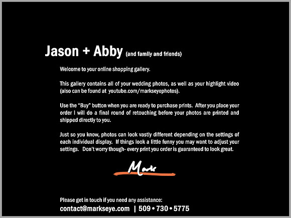 Jason + Abby | Welcome